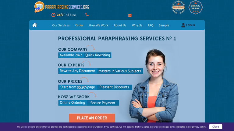 ParaphrasingServices.org review