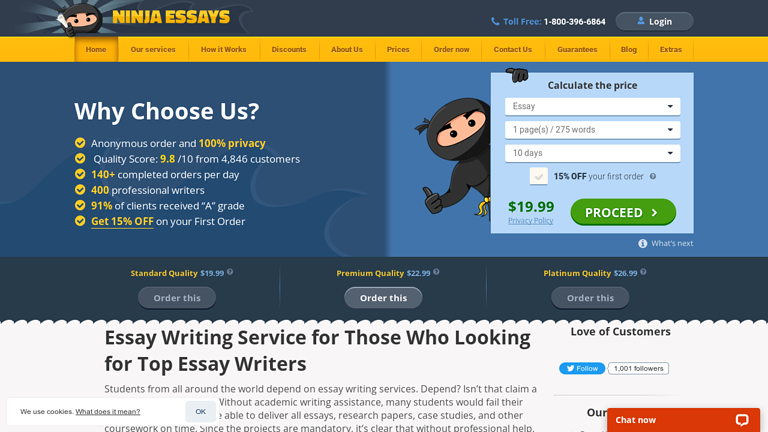 NinjaEssays.com review