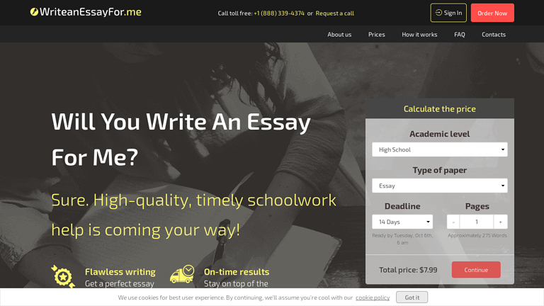 WriteAnEssayFor.me review