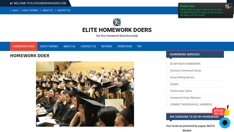 EliteHomeworkDoers.com review